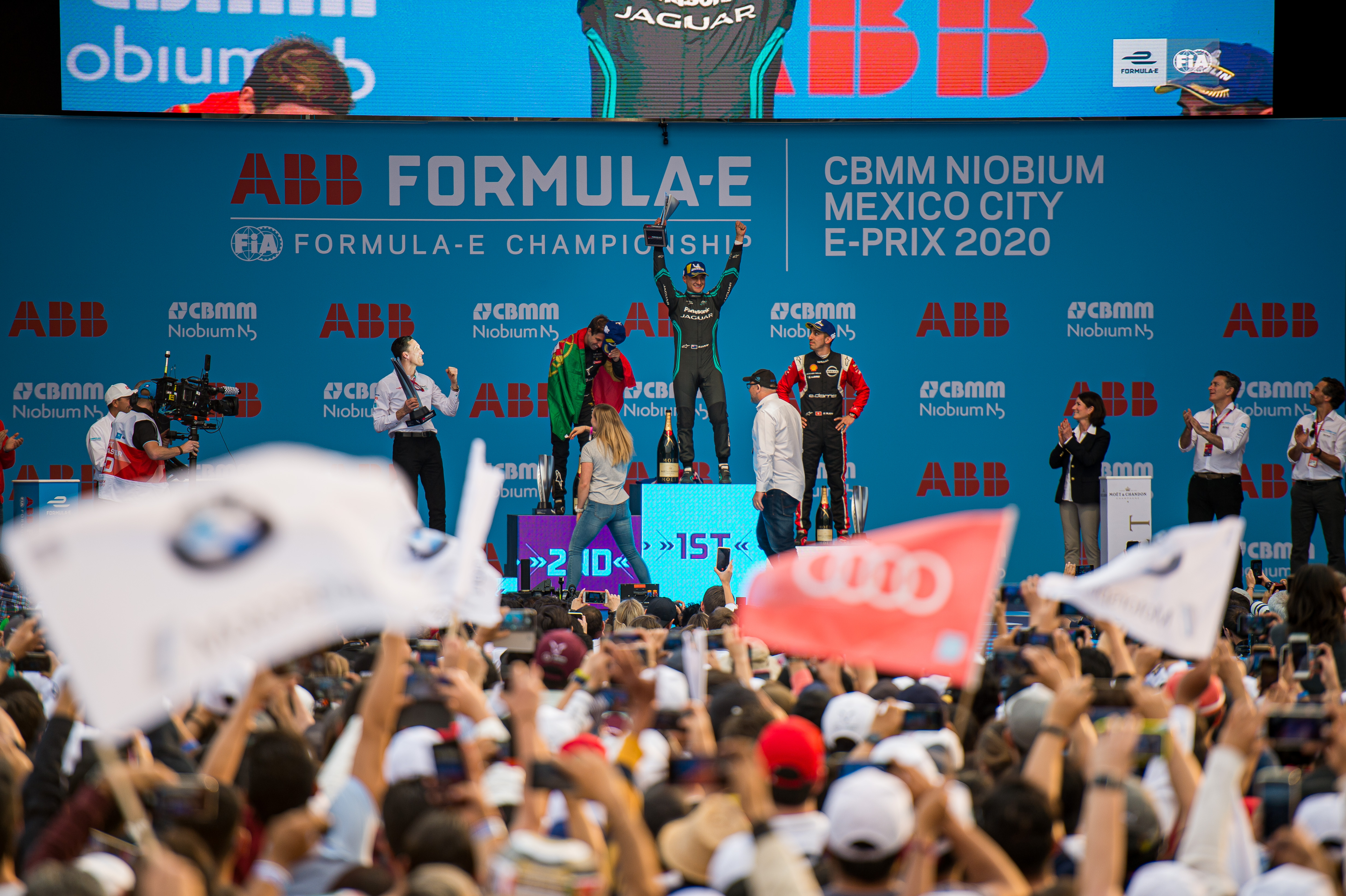 Mitch Evans Jaguar wins Mexico City Formula E 2020