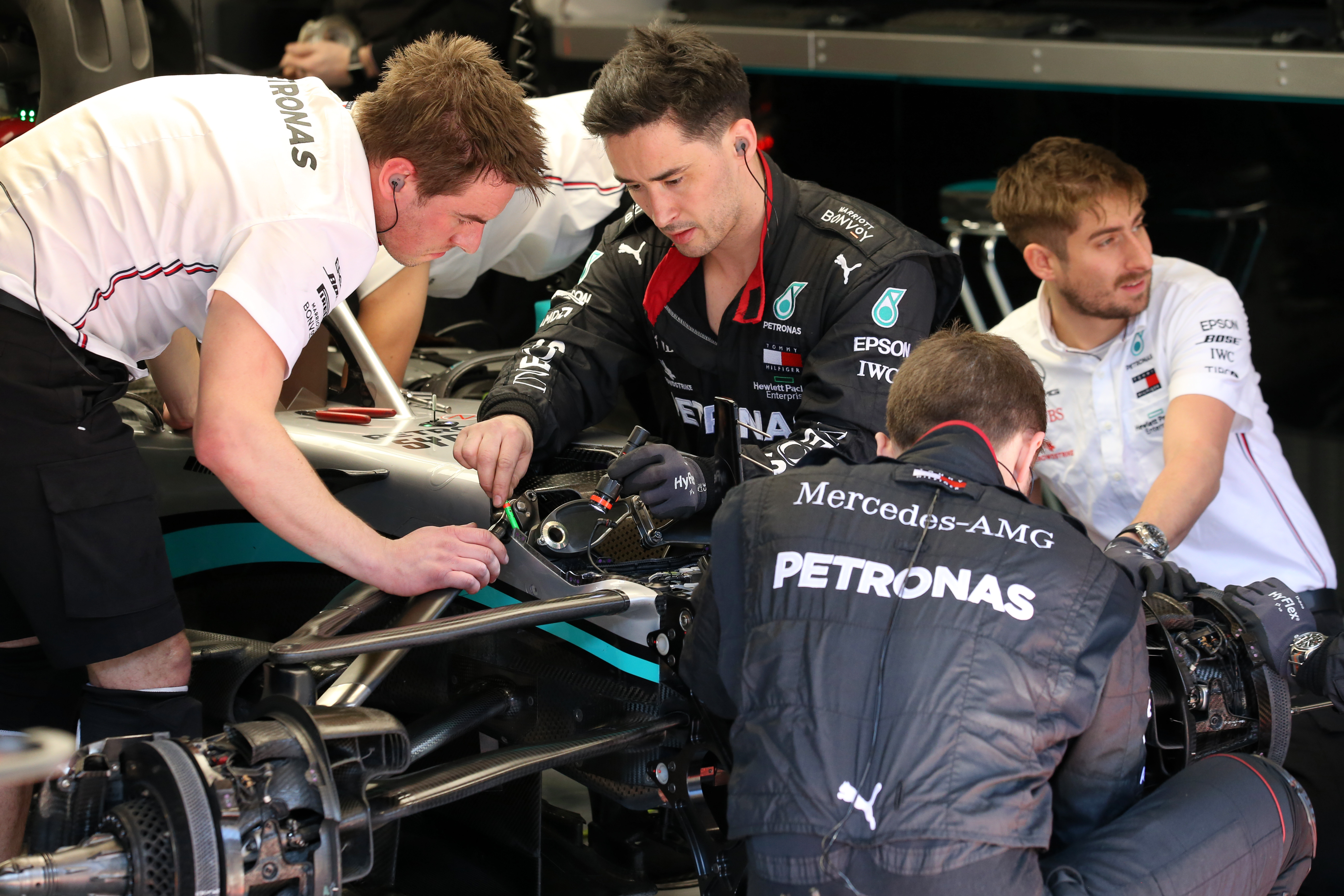 Mercedes F1 testing Barcelona 2020