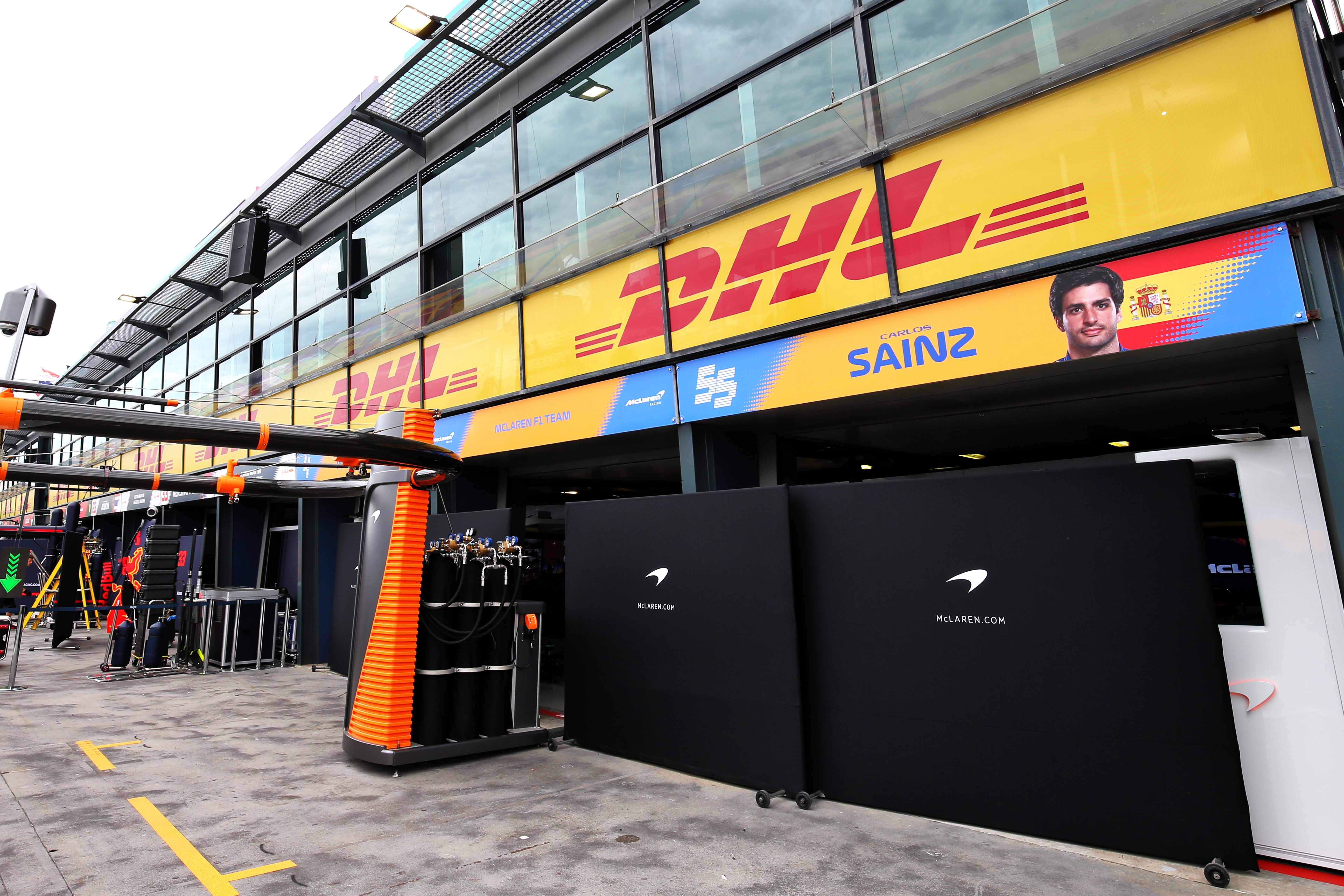 McLaren garage Australian Grand Prix 2020