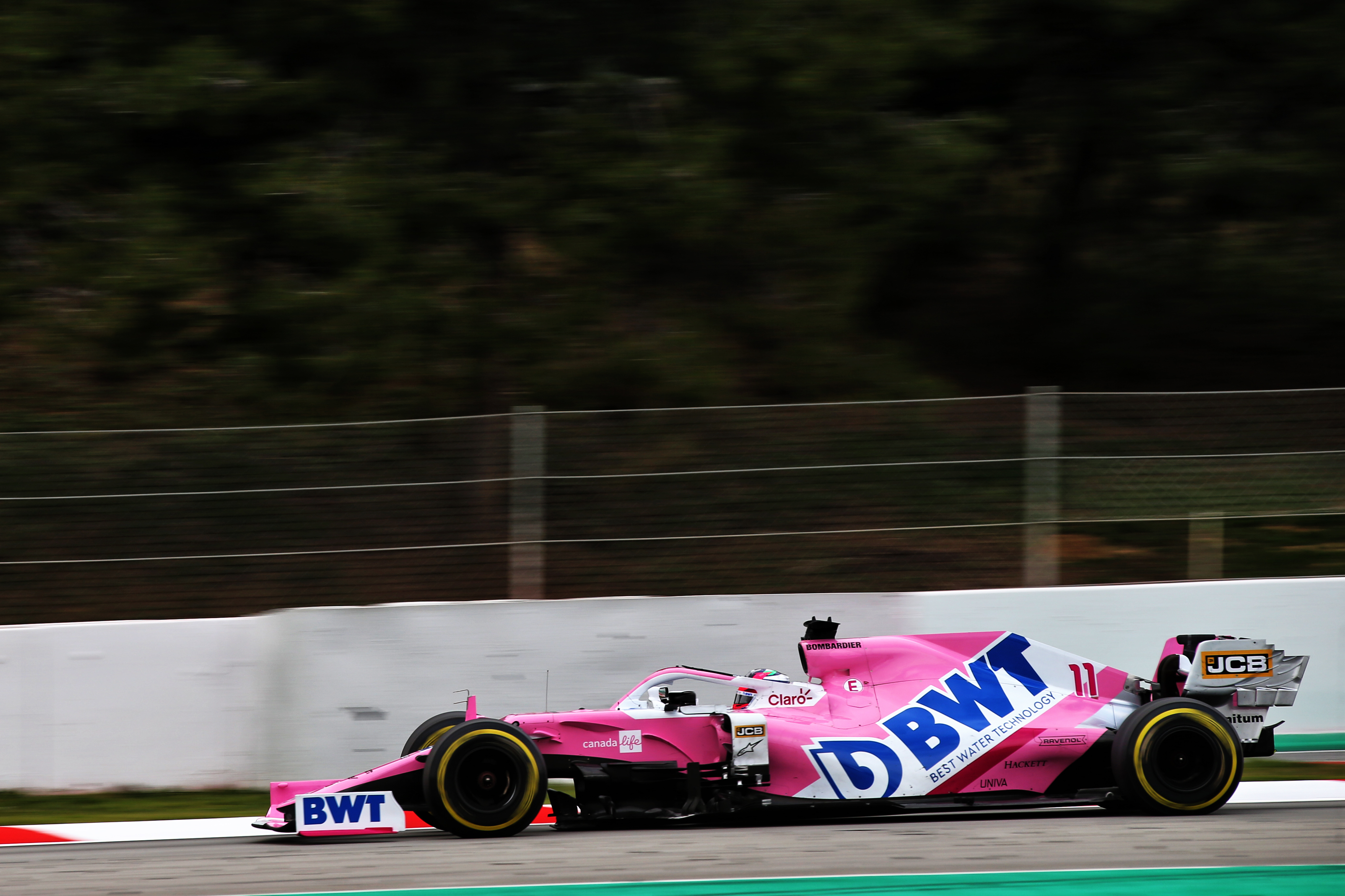 Sergio Perez Racing Point Barcelona F1 testing 2020