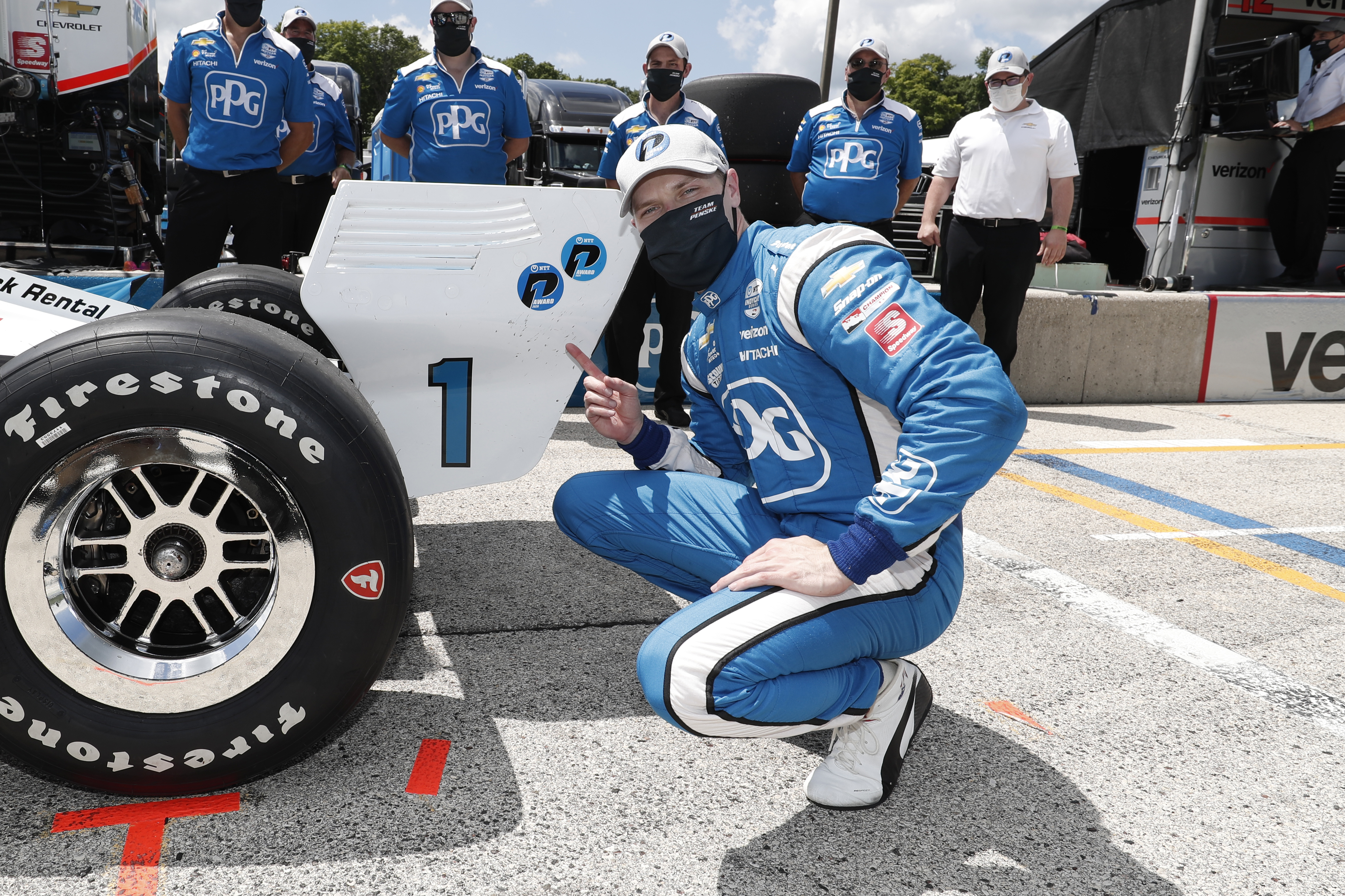 Josef Newgarden takes Road America IndyCar pole 2020