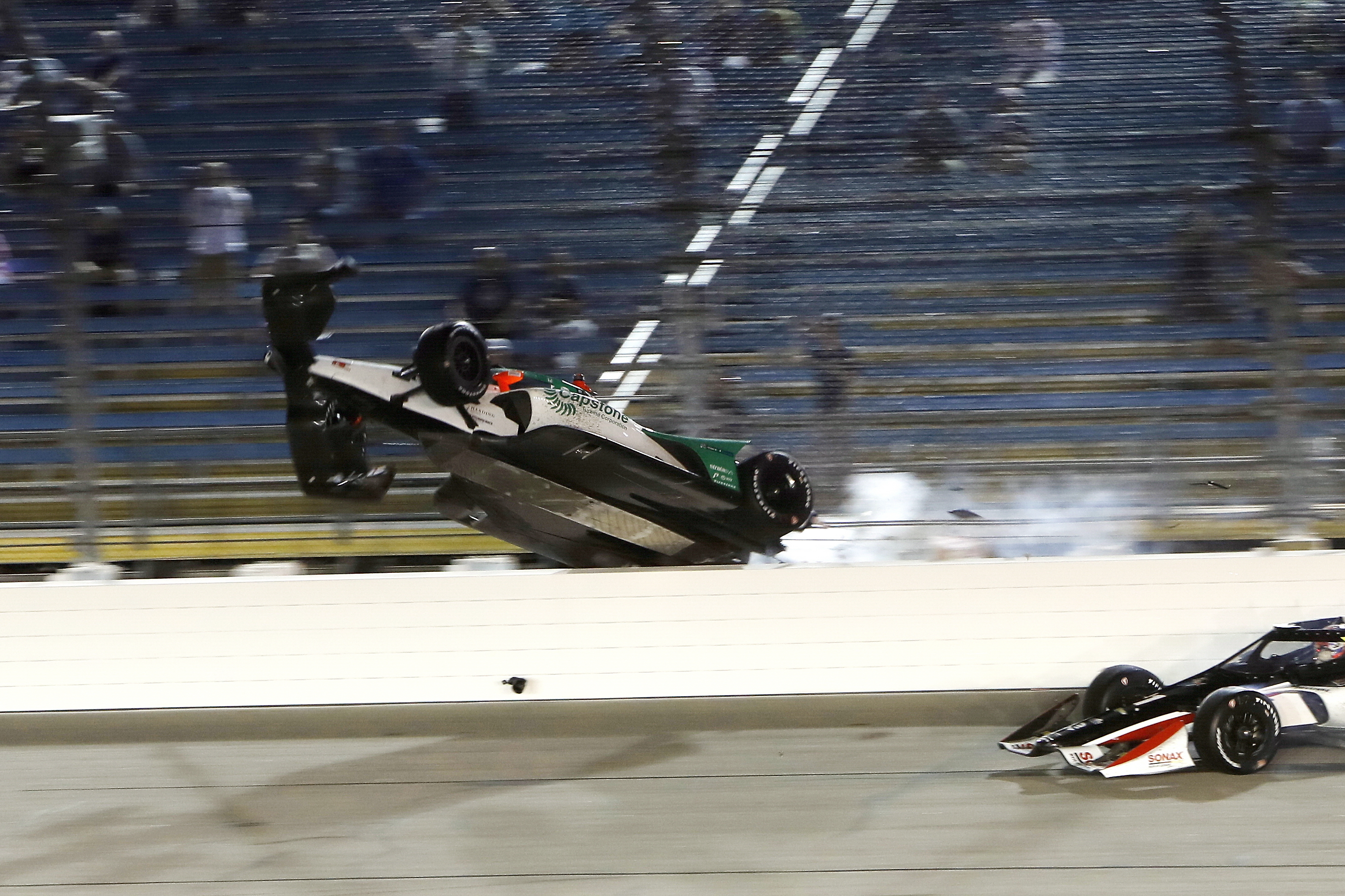 Colton Herta crash Iowa IndyCar 2020