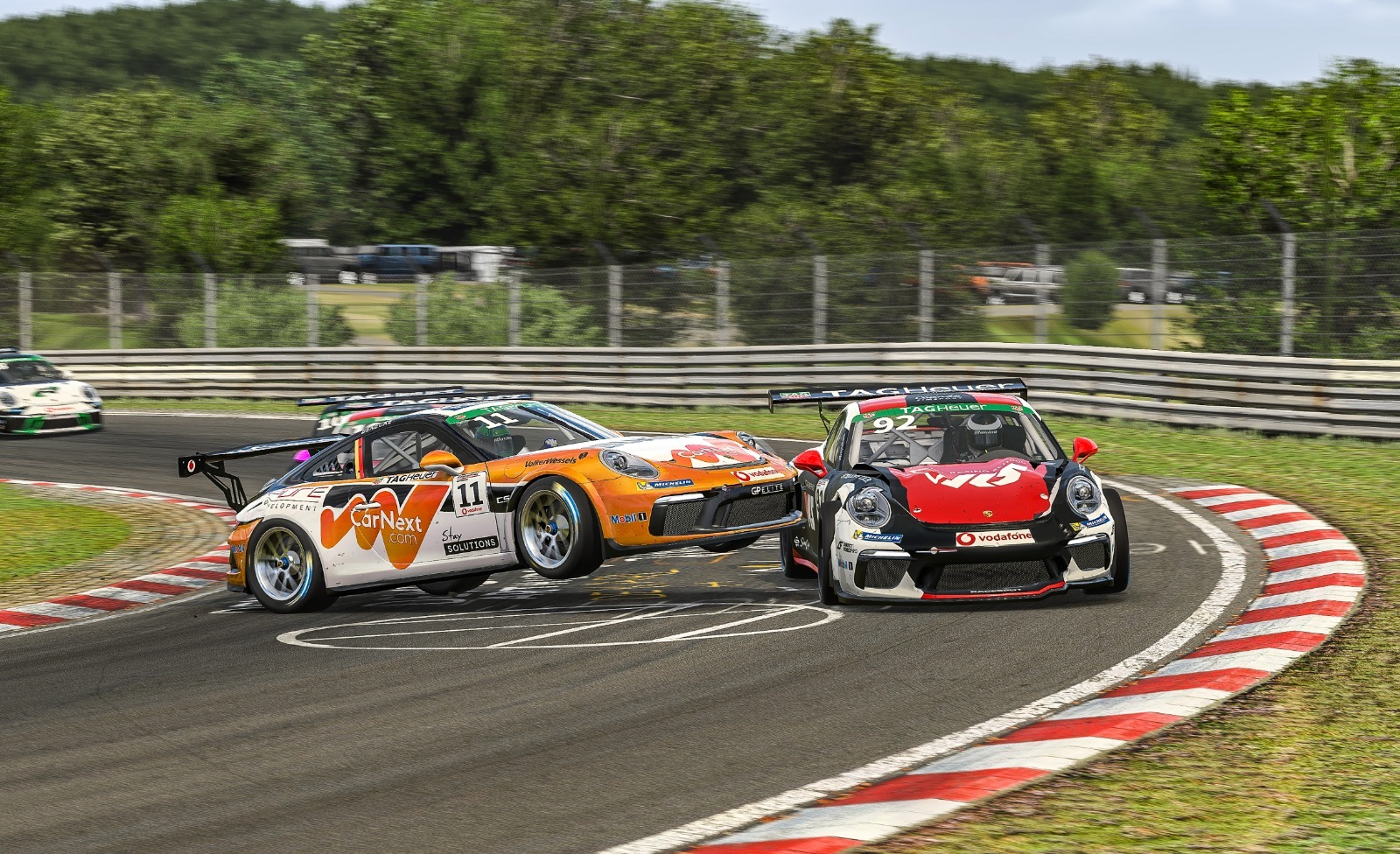 Porsche Esports Supercup R8 Rogers And Benecke Crash