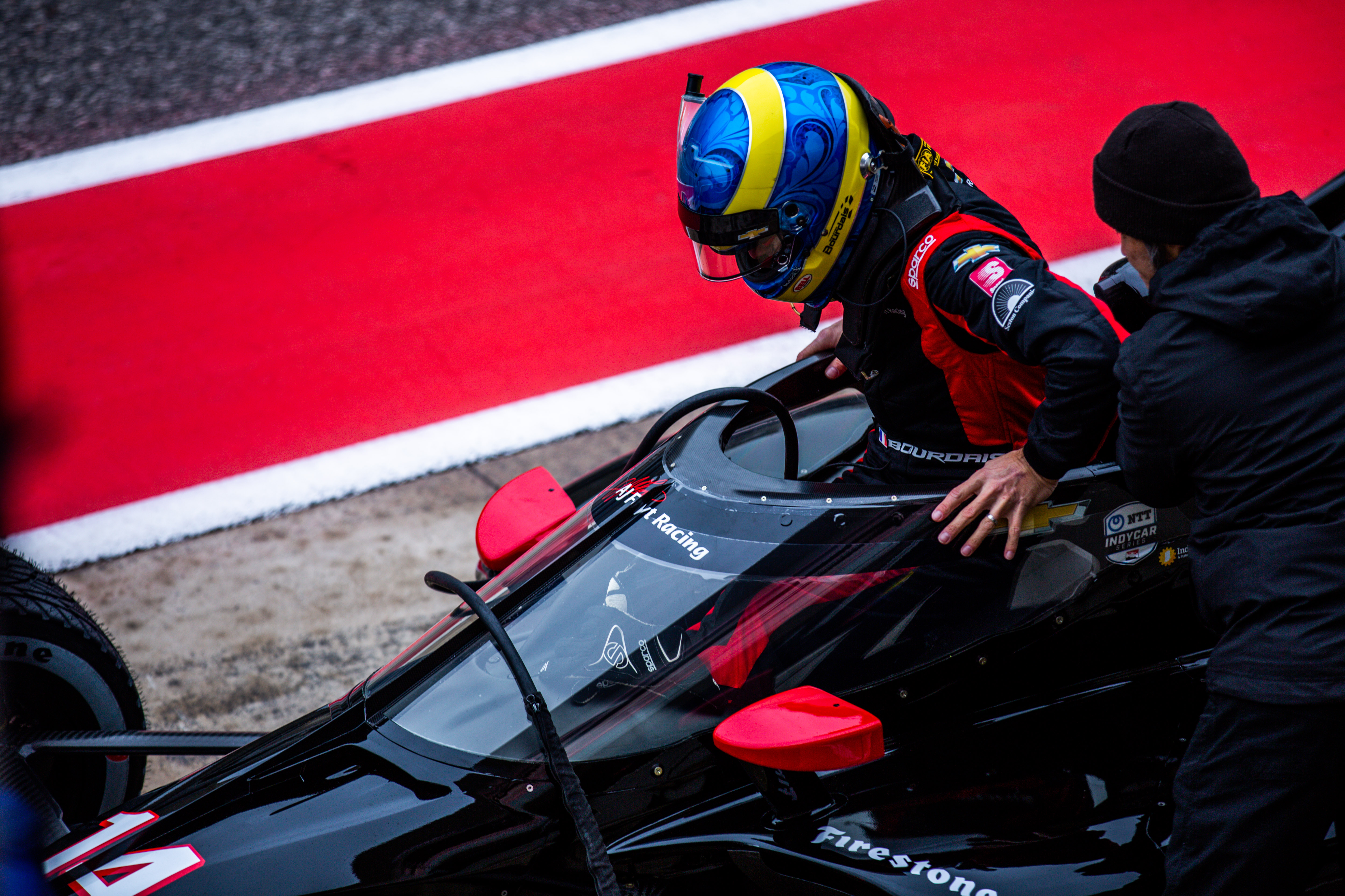 Sebastien Bourdais AJ Foyt Austin IndyCar test 2020