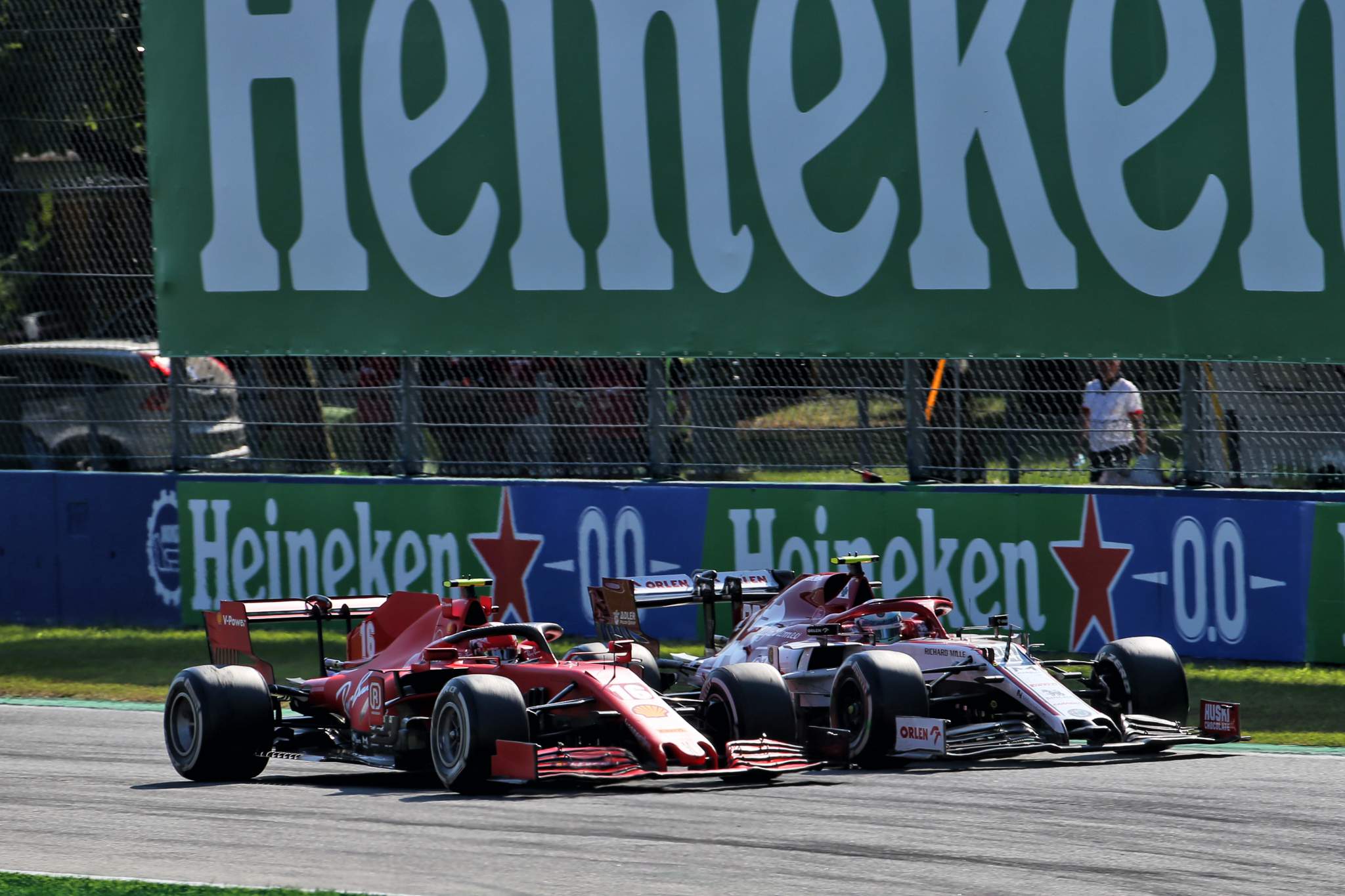 Charles Leclerc Ferrari Antonio Giovinazzi Alfa Romeo Monza 2020