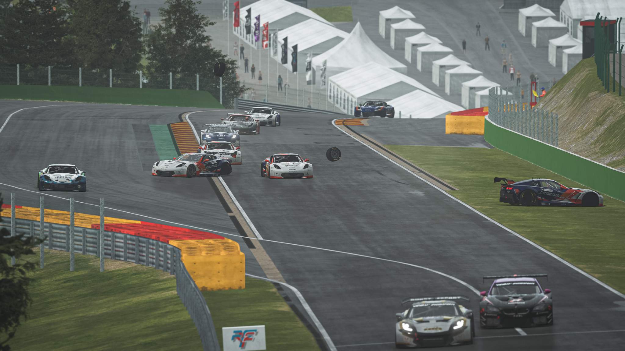 GT Pro Series crash rFactor 2