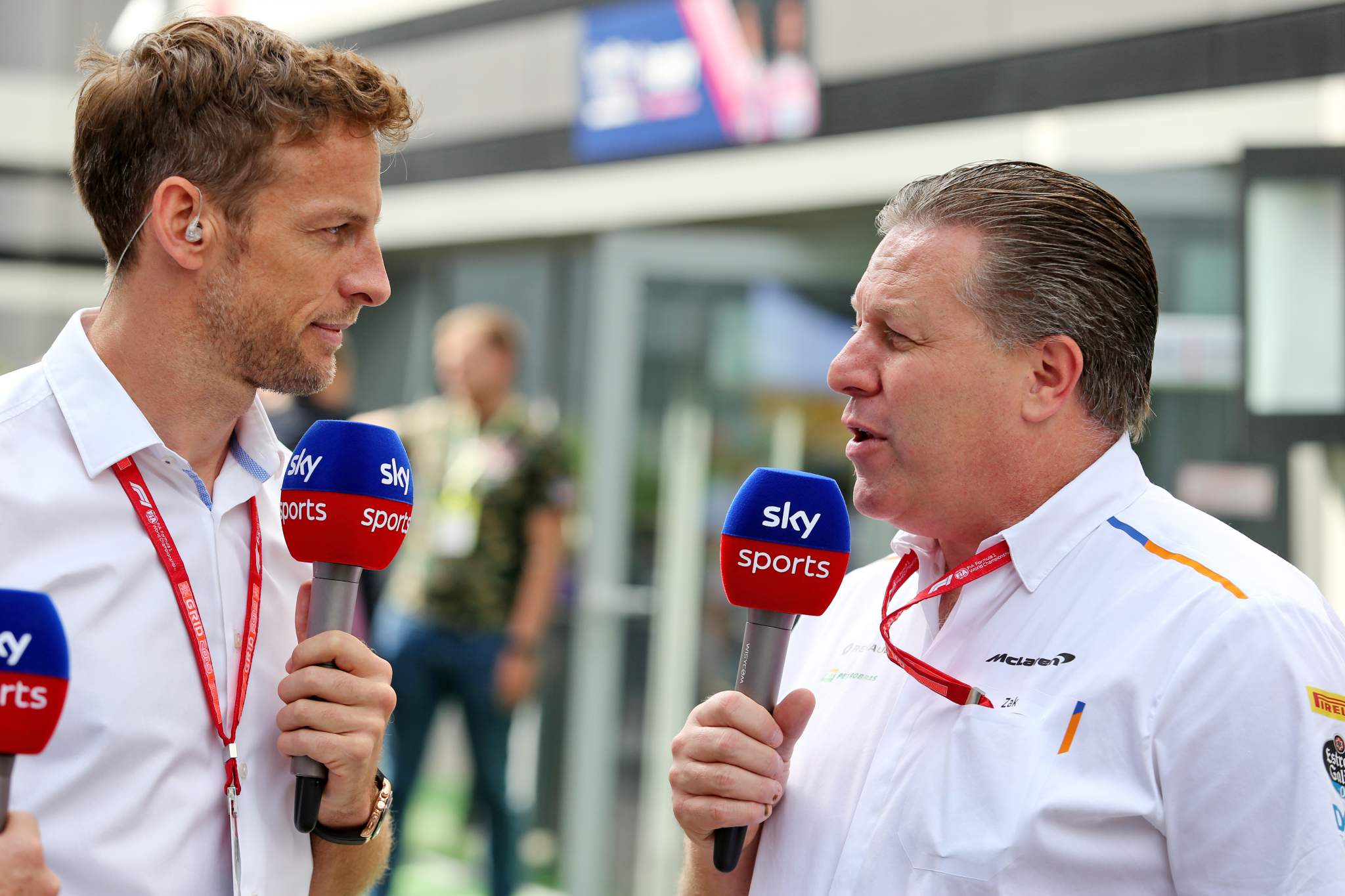 Jenson Button Zak Brown IndyCar McLaren 2020