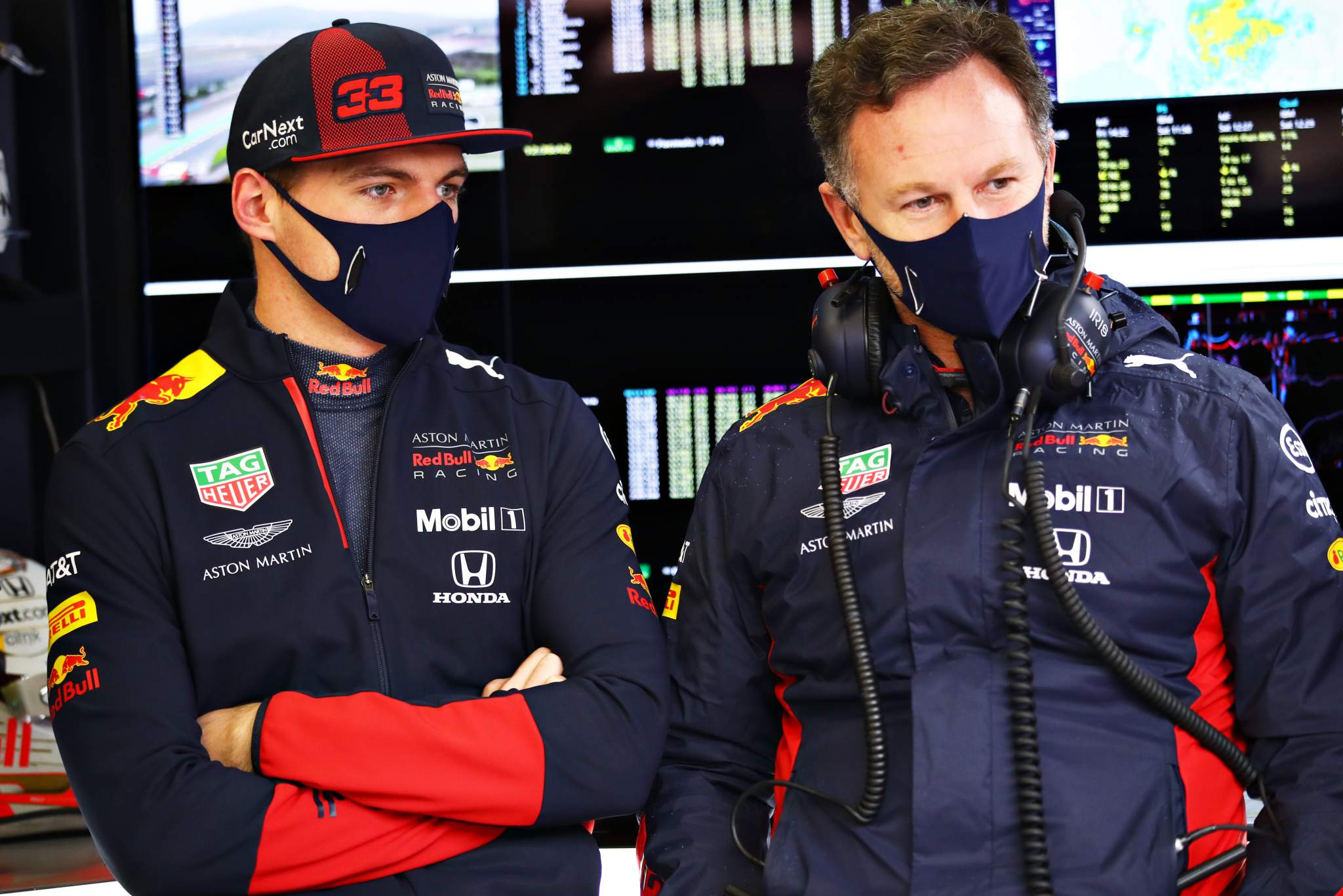 Max Verstappen Christian Horner Red Bull F1