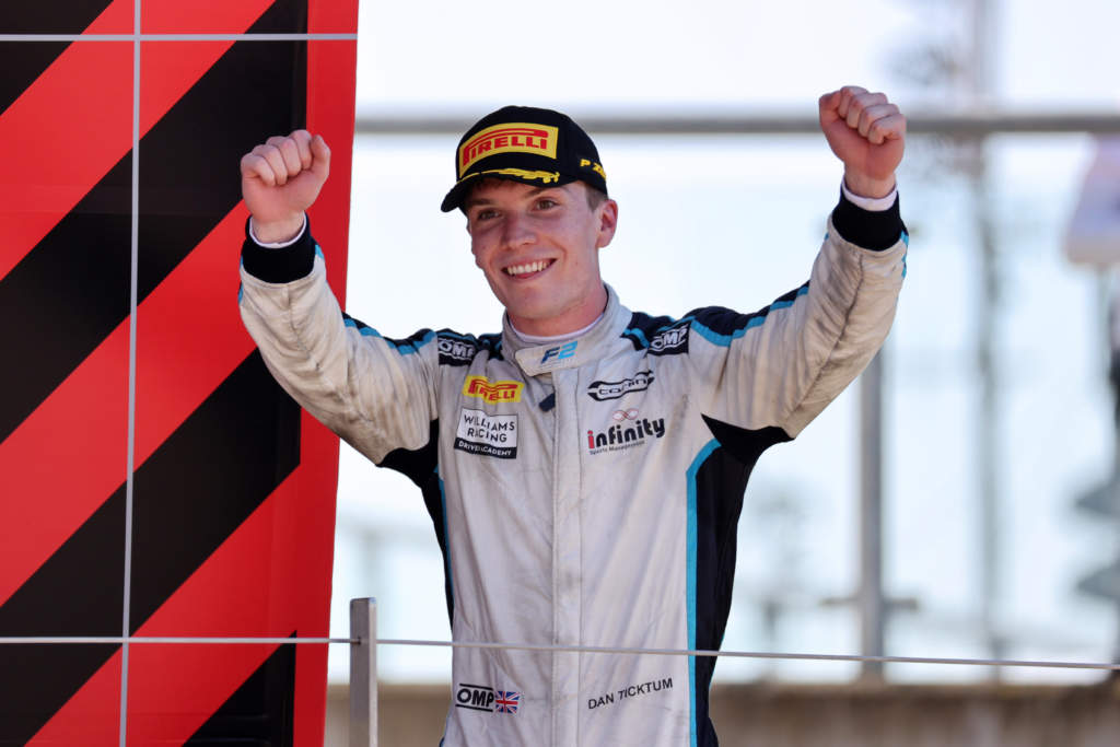 Williams F1 junior Dan Ticktum Carlin F2